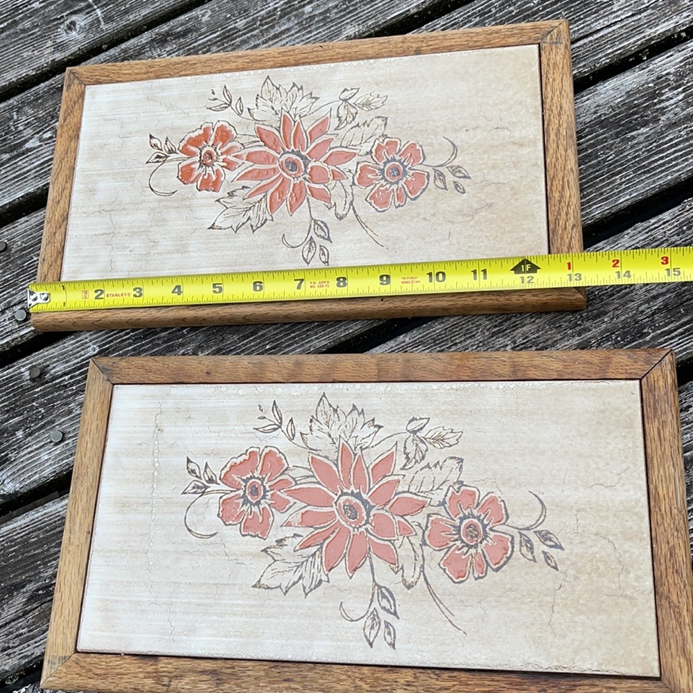 Vintage Italian ceramic tile trivet - Picture 6 of 11